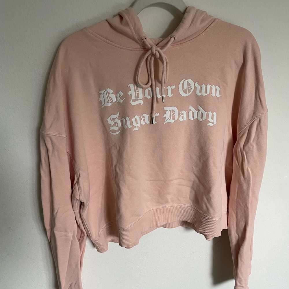 Pink Cropped sweatshirt